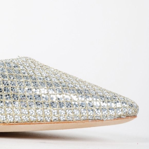 *SOLD* Jimmy Choo Silver Glitter Snakeprint Pumps - Picture 7 of 10